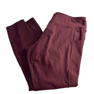Duluth Trading Co Tights Polyester Maroon Womens Size Extra Large